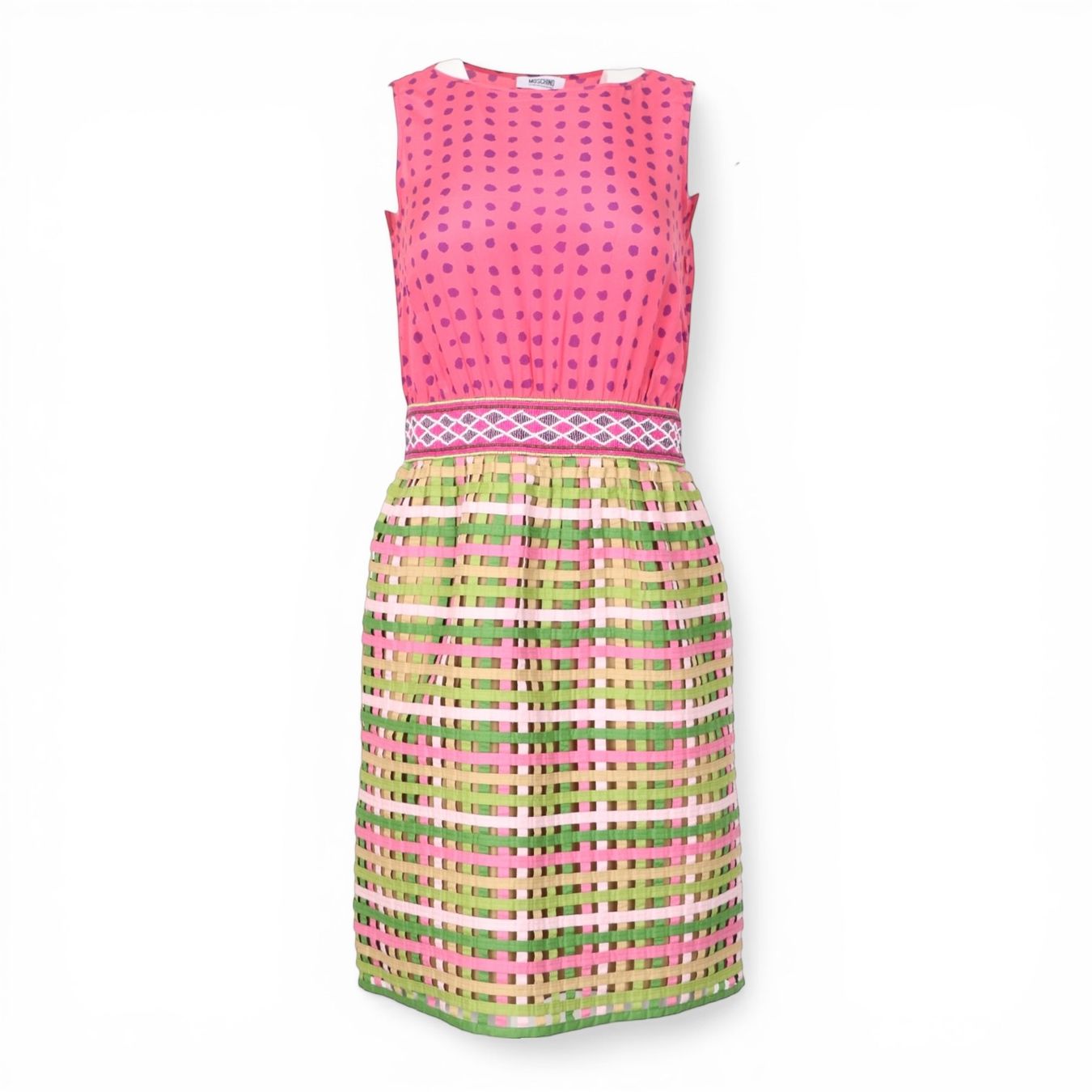 Moschino Kleider: Moschino Kleid Seide gemustert IT 40 DE 36 – Gebraucht aus Binningen von Designerlabels 1