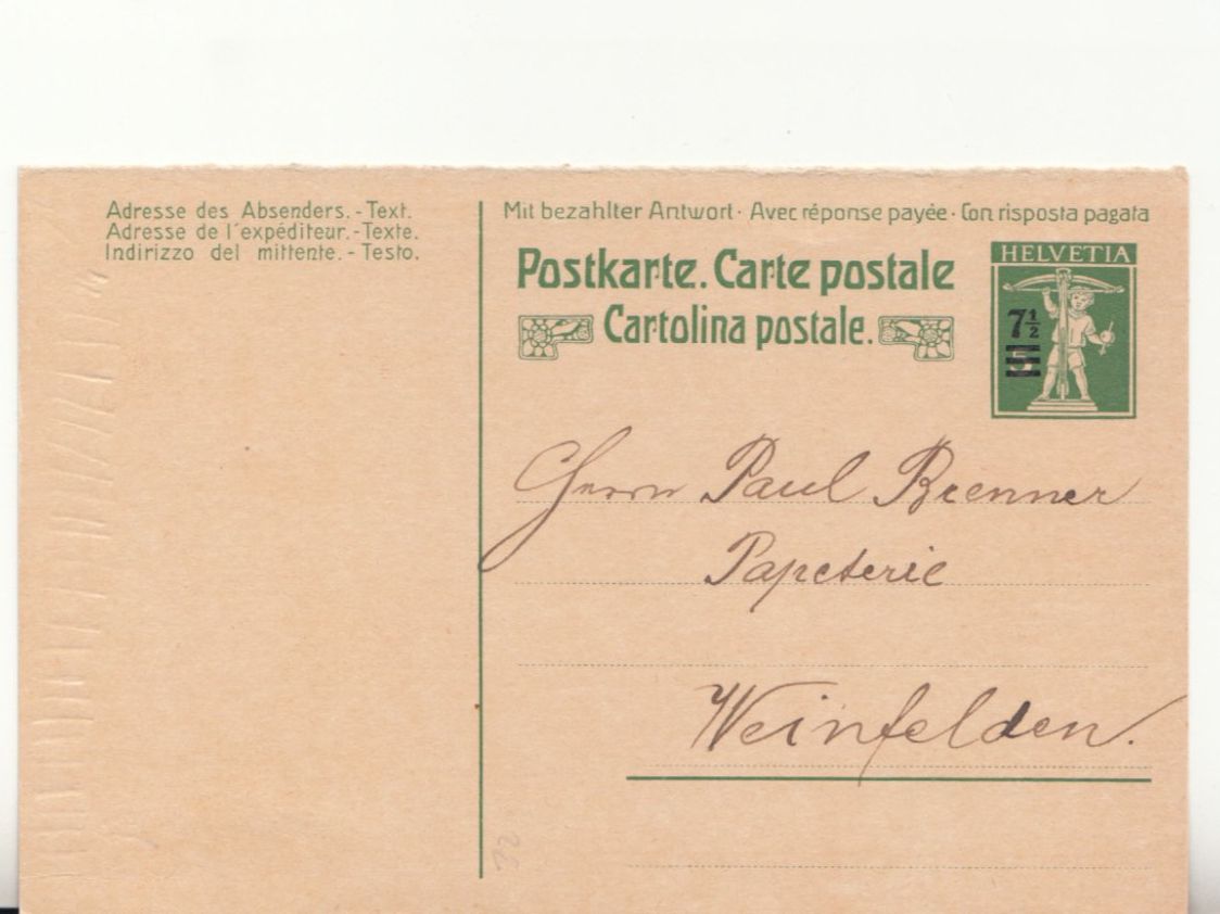 Tutti i francobolli: SGK PK 069F ungelaufen – Usato da Bürglen TG venduto da StampGraf