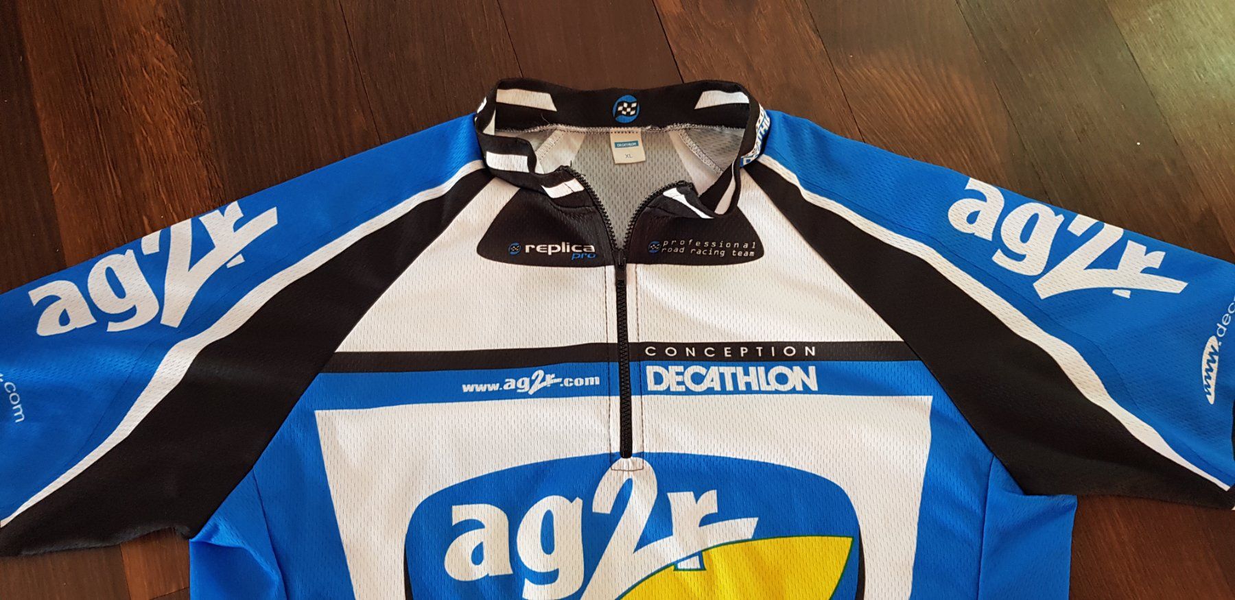 Maillot cycliste Ag2R d'aucy Team 2001 Decathlon De Marchi France - 5
