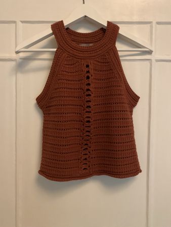 Gestricktes Top Damen Grösse S braun neuwertig