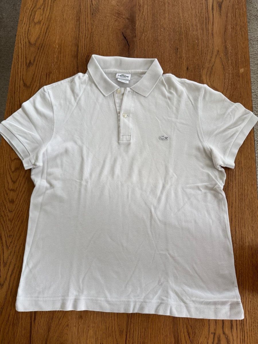 Lacoste Magliette Polo: Lacoste Poloshirt weiss Grösse 4/M – Usato da Küssnacht am Rigi venduto da Ebikoner
