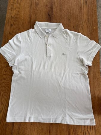 Lacoste Poloshirt weiss Grösse 4/M