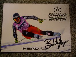 BRODERICK THOMPSON (CAN) SKISTAR  HANDSIGNIERT AK !