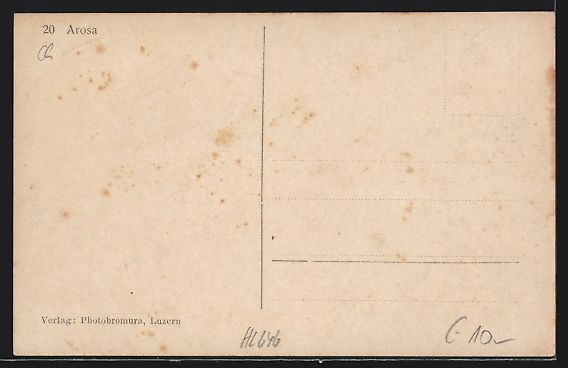 Cartes postales: AK Arosa, Panorama im Schnee – D'occasion à Berlin par bartko-reher 1