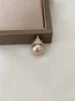 12mm Süsswasserperlen Anhänger 14k Gold