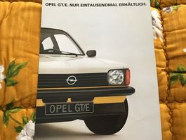 Opel Kadett GT/E 1000er Serie Faltprospekt Dezember 1977