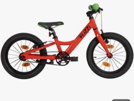 Rotes Kinder Velo, FLIZZI, 16 Zoll, Sommer-Fahrspass, CH.
