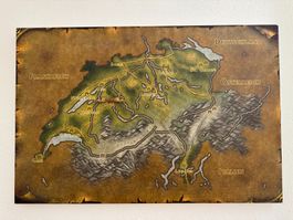 Landkarte Schweiz - World of Warcraft Style