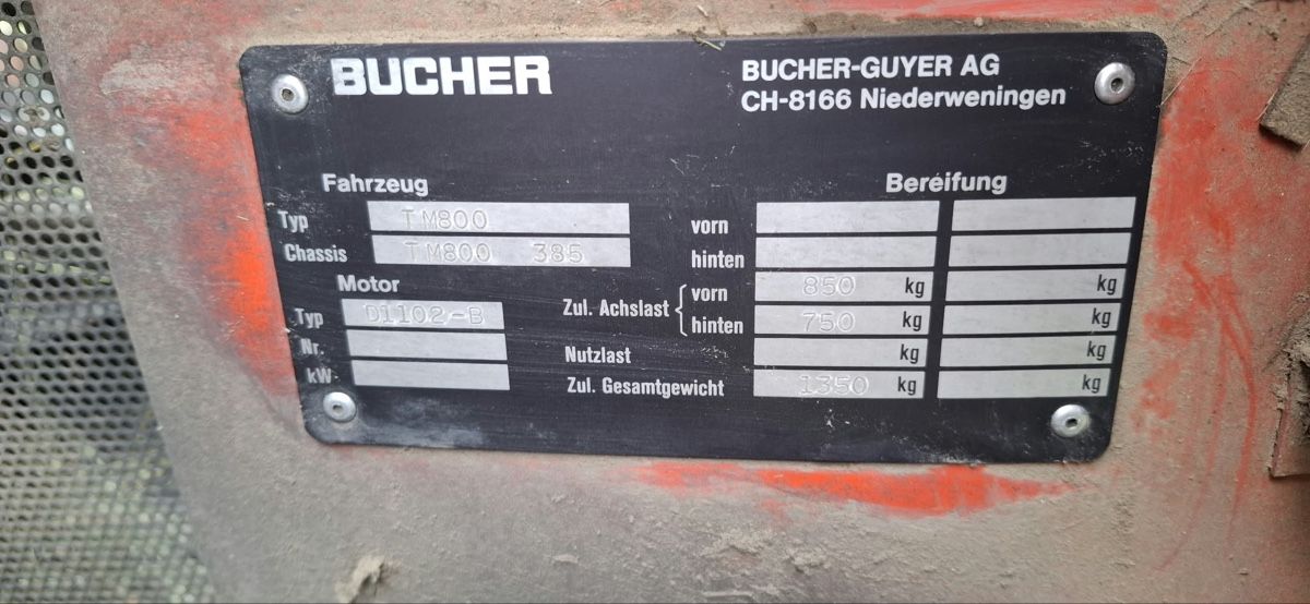 Bucher Tracteurs: Bucher TM800 – D'occasion à Arni BE par fatpipe74 3