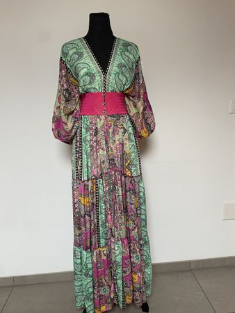 Boho Maxikleid aus Seide