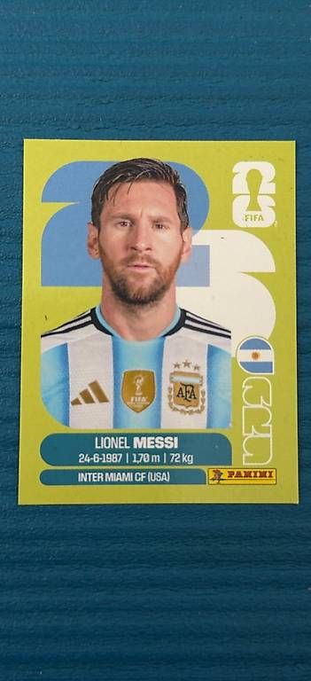 Sammelbilder & Trading cards: Panini Sticker WM 26 Messi – Gebraucht aus Horgen von Angelontour709