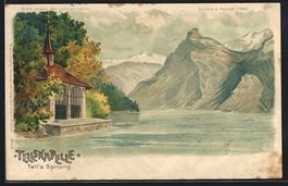 Litho Tellskapelle am Vierwaldstätterse
