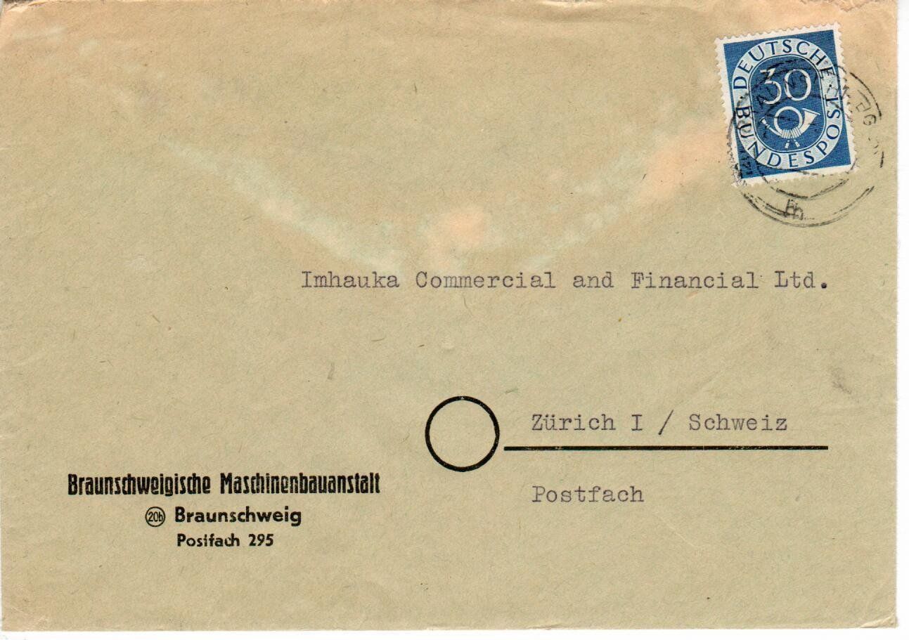 Alle Briefmarken: Brief, deutsche Bundespost – Gebraucht aus Wolhusen von Curver9