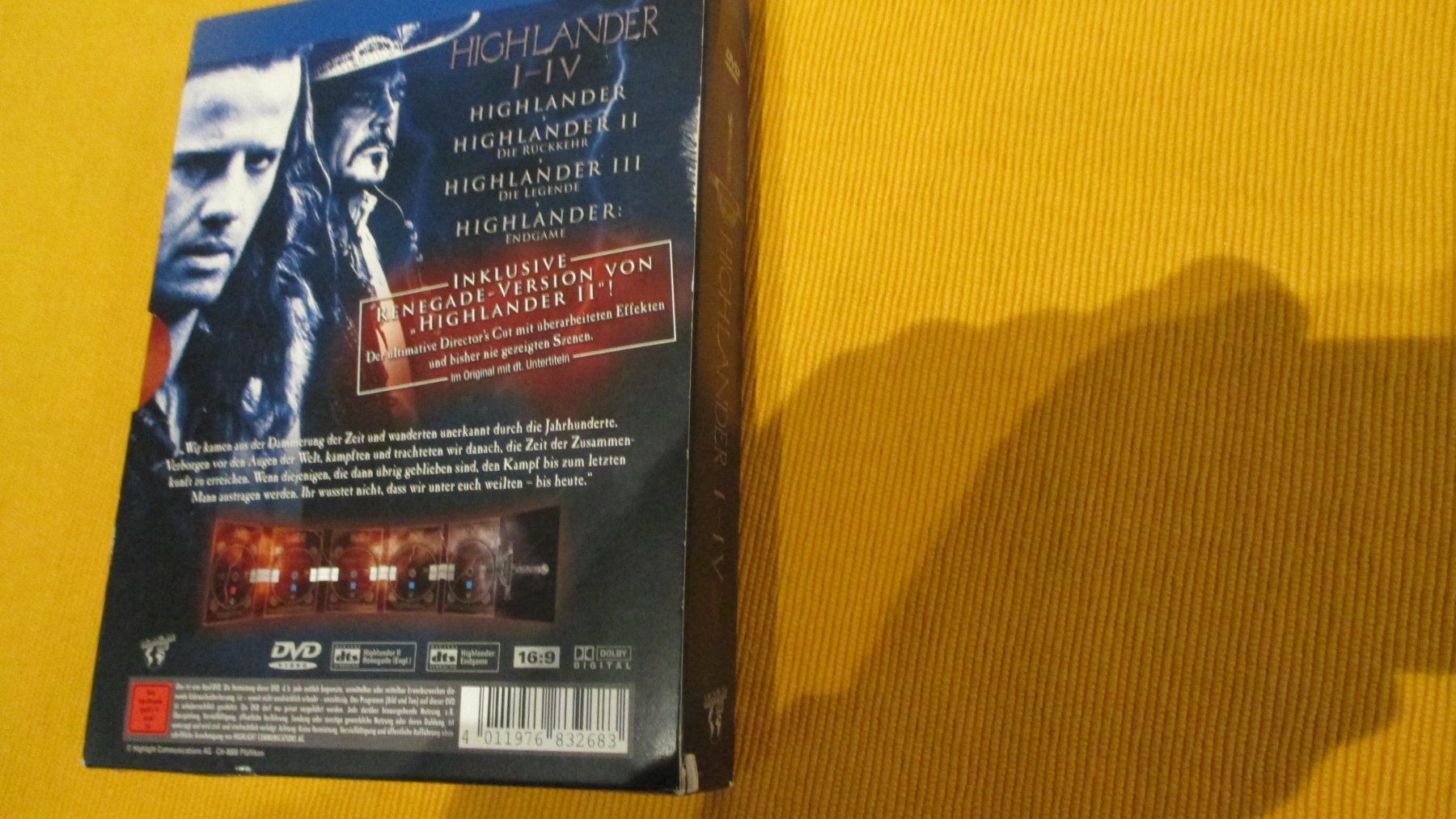 Tous les DVDs: DVD BOX Highlander 1-4/ MEGA RAR!!! – Neuf (Voir description) à Wattenwil par Firebird1 3