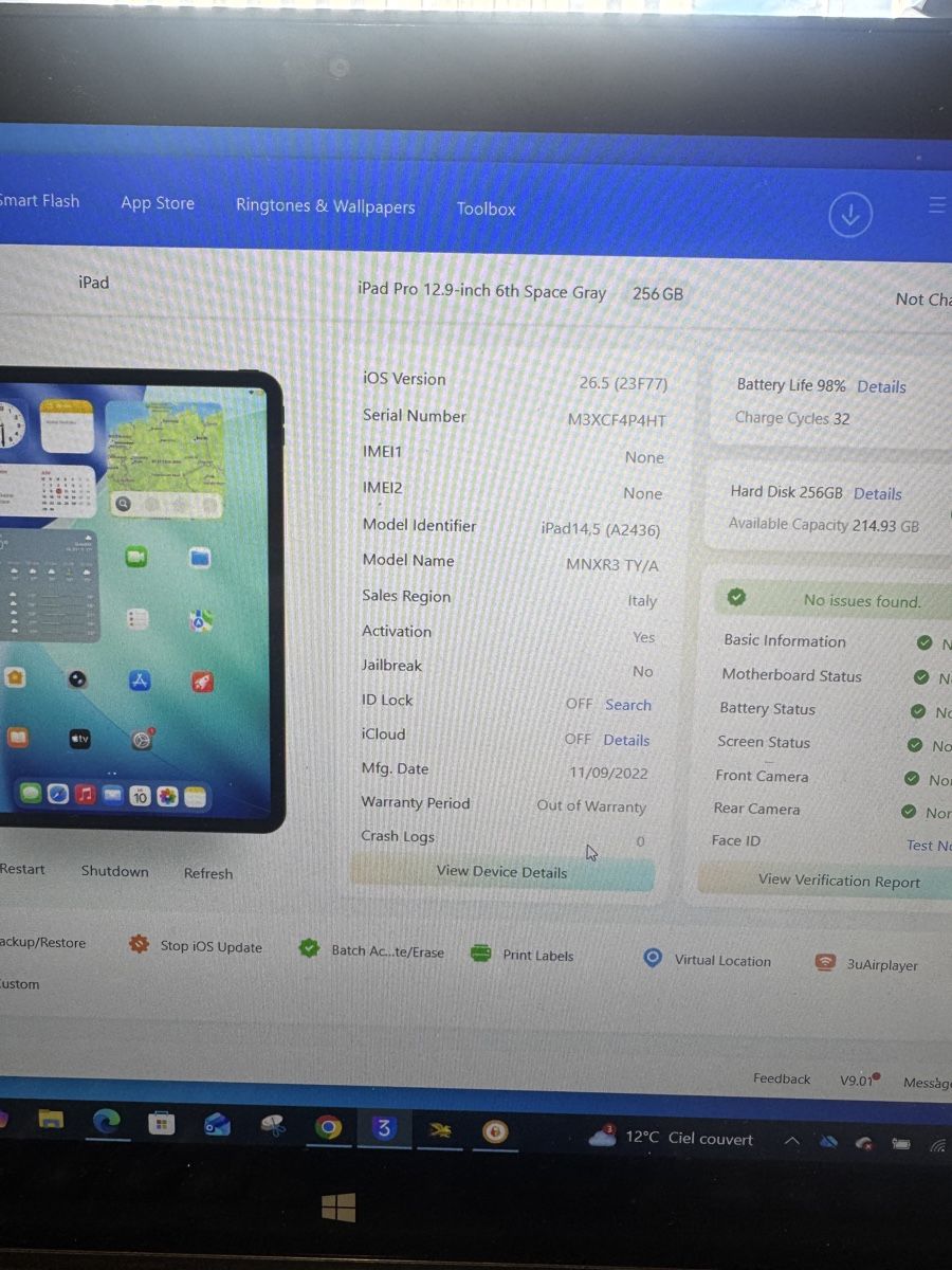 Apple Tablet PC: iPad Pro 12.9" 256Go Gris Sidéral, 6ème Gén,  – Nuovo (secondo la descrizione) da Bern venduto da Picatcho 8