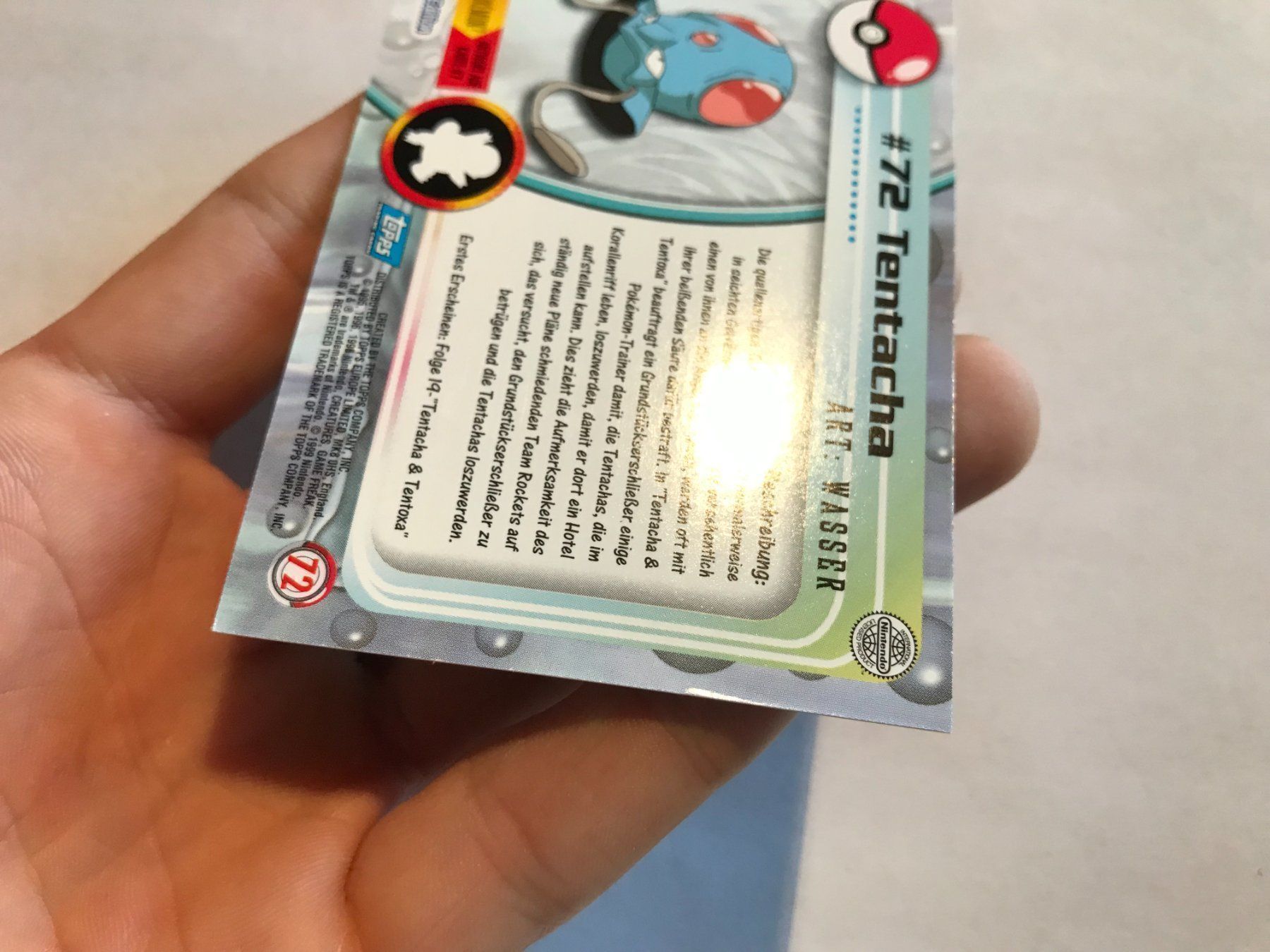 Pokémon Sammelbilder & Trading cards: Tentacha holo Topps Series 1 DE – Gebraucht aus Hagendorn von Pokecollectorch 4