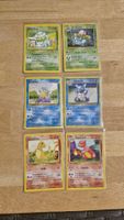 Lot 6 cartes Pokémon Starters Set de Base