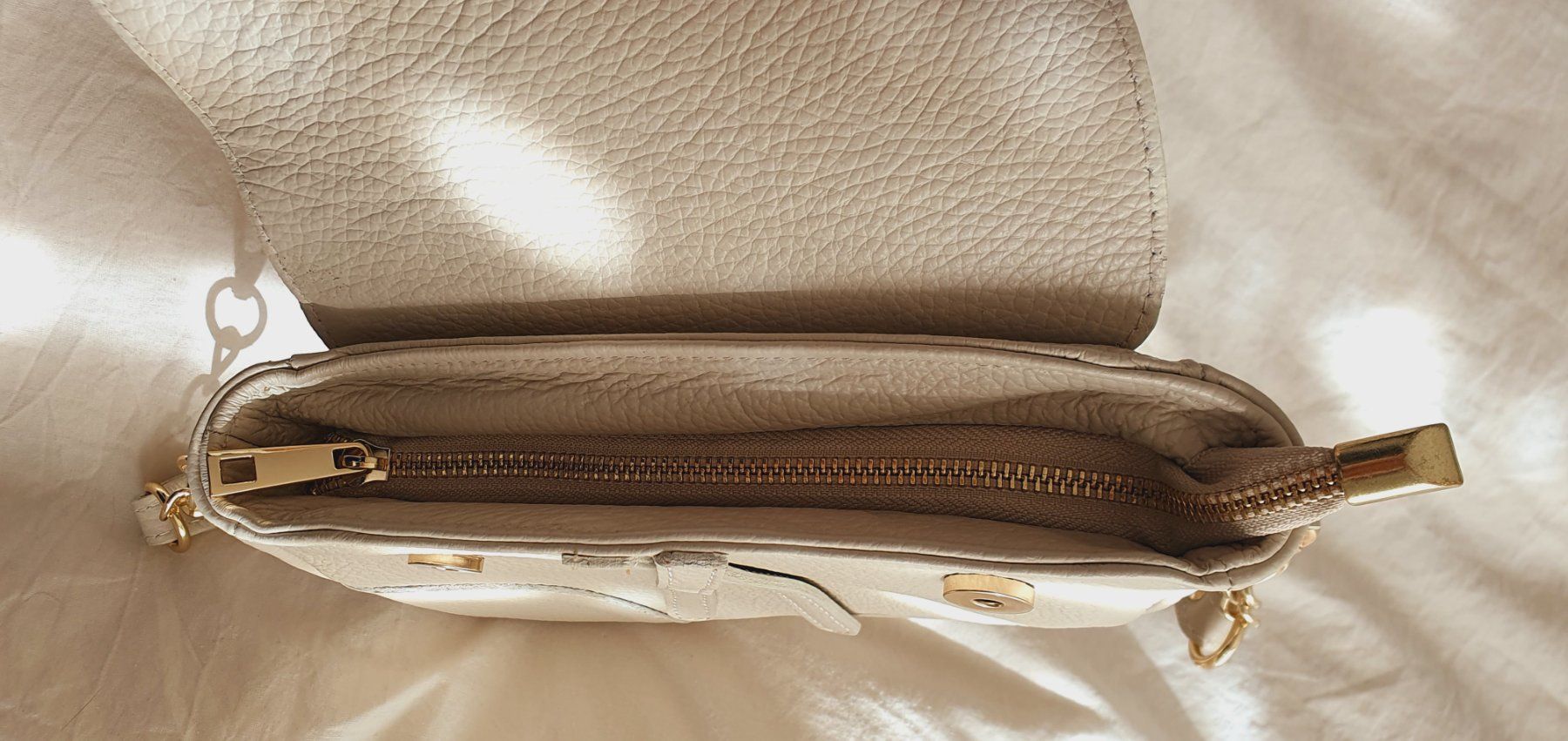 Borse da donna: Hochwertige Echtleder Handtasche Damen beige Neu – Nuovo (secondo la descrizione) da Stansstad venduto da InStyle8 4