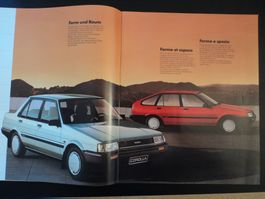 Prospekt Toyota Corolla 1984