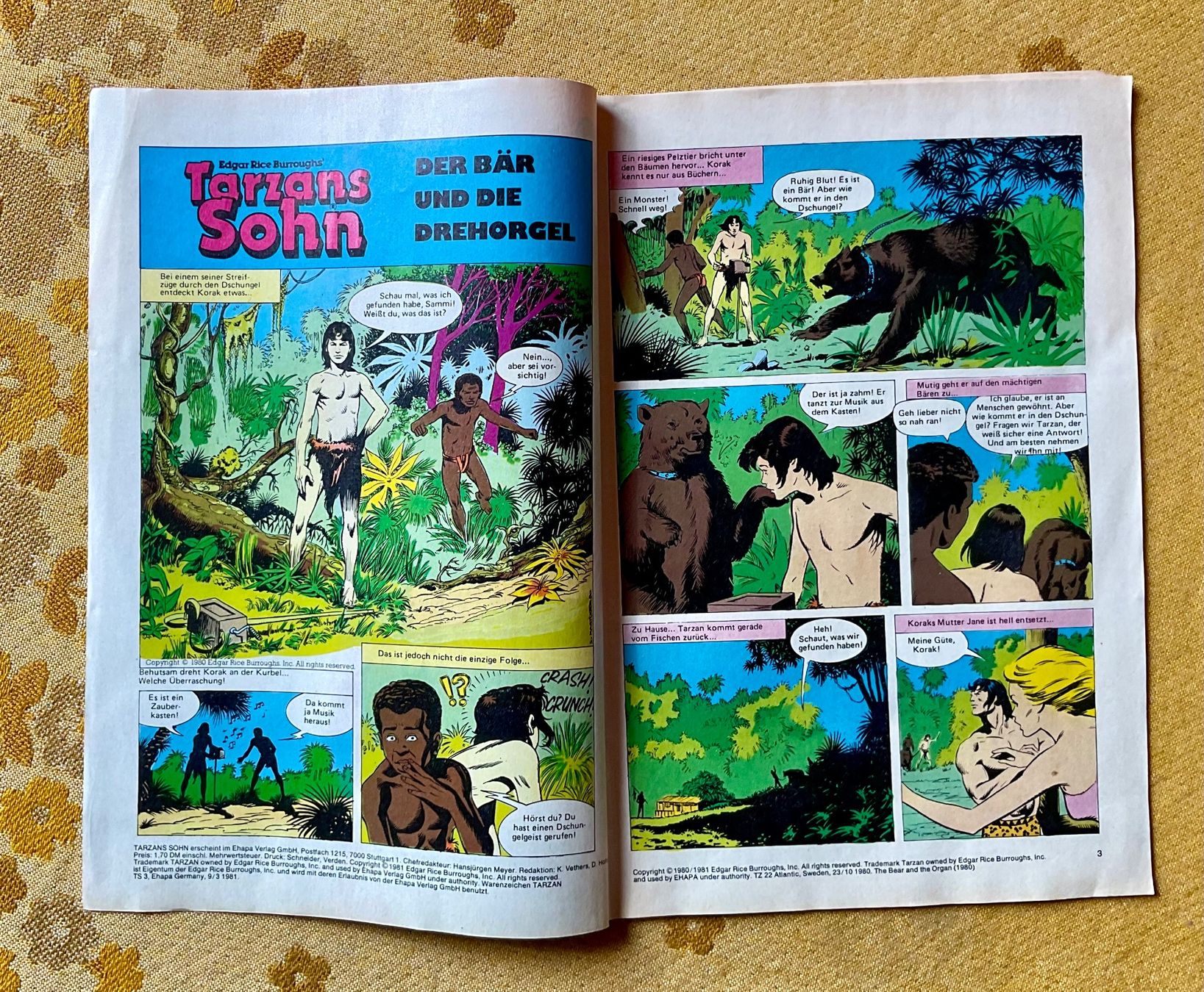 Fumetti: Tarzans Sohn Heft Nr 3 von 1981 – Usato da Endingen venduto da nathan05 1