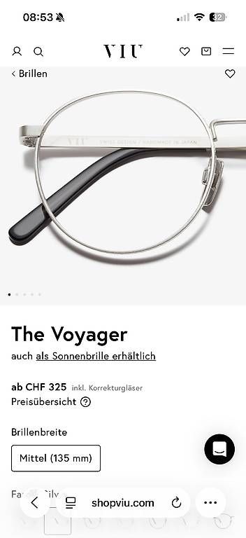 Occhiali & Lenti: VIU Sonnen- oder Sehbrille THE VOYAGER – Usato da Schlieren venduto da var_dms8 2