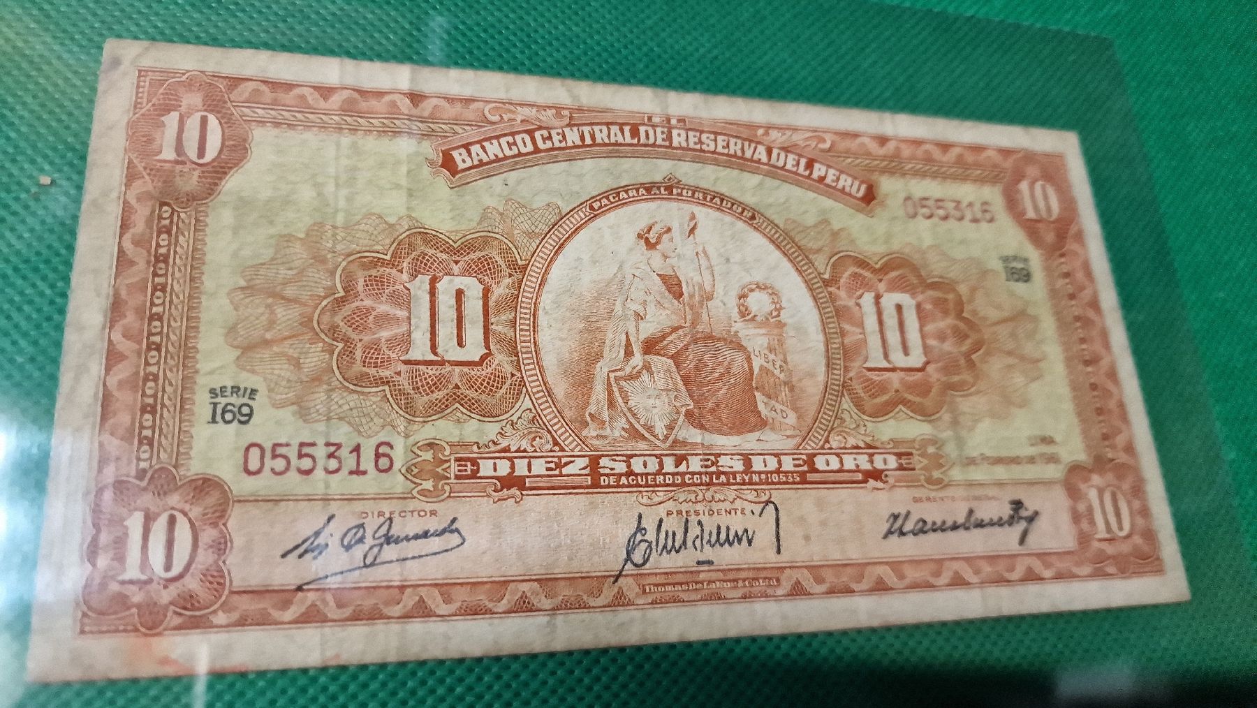 Banconote: Banknote Peru 1961 – Usato da Herisau venduto da Antiques.AR