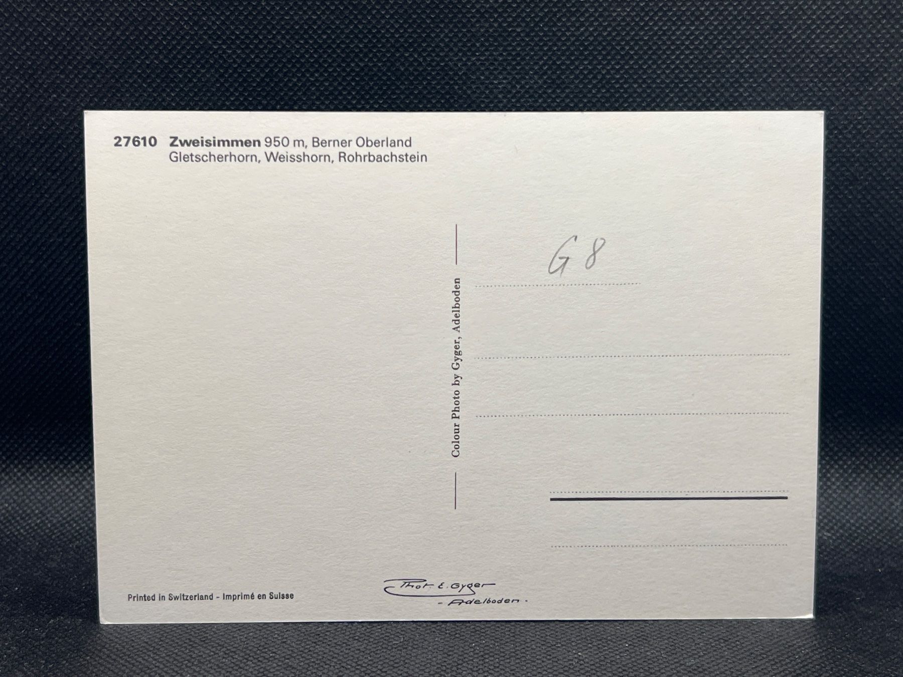 Cartoline postali: Zweisimmen 950m, Berner Oberland... – Usato da Widnau venduto da Brusi9 1