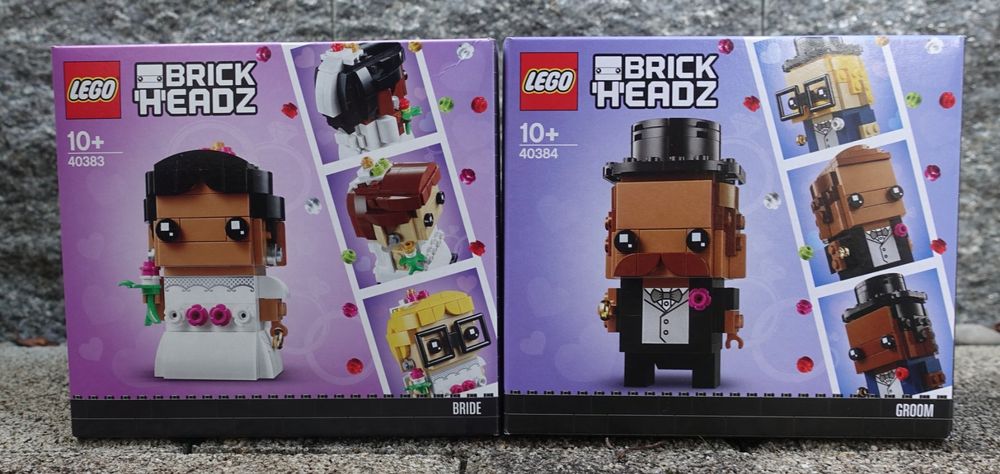 LEGO BrickHeadz Braut und Bräutigam 40383 + 40384 Hochzeit