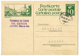 1928 Bildpostkarte Nr. 107-012 Bild CENTOVALLI, gest. Lutry