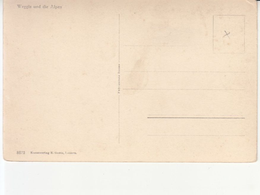 Cartoline postali: Weggis ca. 1940 – Usato da Bürglen TG venduto da StampGraf 1