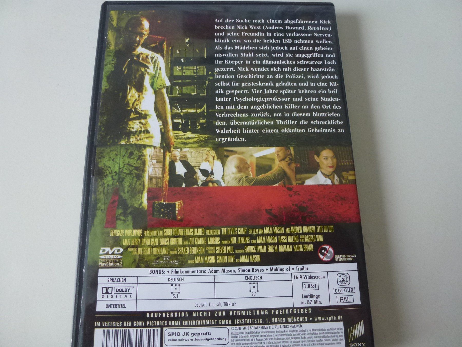 Tutti i DVDs: The Devil's Chair (DVD) – Nuovo (secondo la descrizione) da Bern venduto da Frebo 1