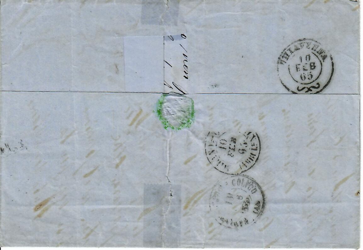 Alle Briefmarken: Brief, Italien 1865 – Gebraucht aus Hochdorf von Ziegel-16 1