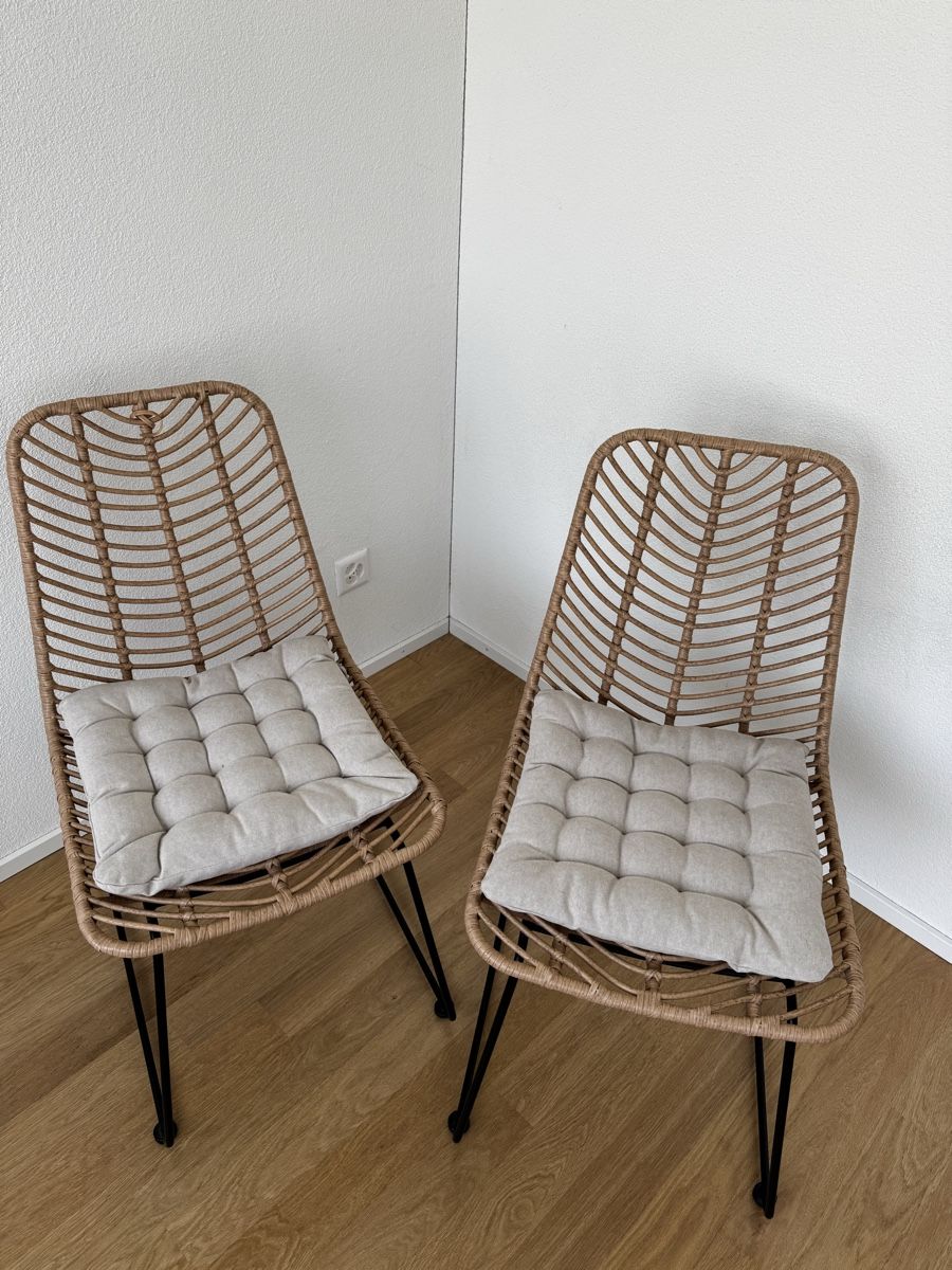 Sedie: Rattanstühle mit Kissen – Usato da Ostermundigen venduto da ali_cds7 1