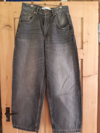 Herren-Jeans dunkelgrau verwaschen, Grösse 30, Bershka
