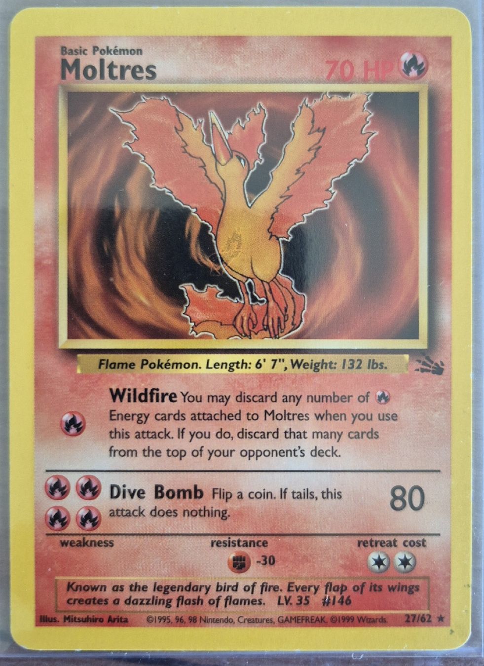 Pokémon Carte collezionabili: Moltres fossil ENG – Usato da Ursy venduto da RetroBebar777