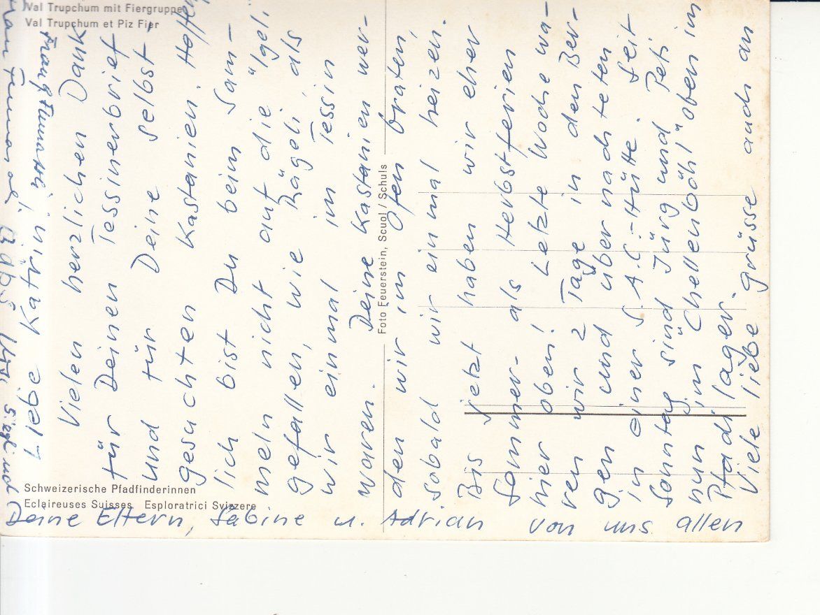 Cartoline postali: Val Trupchum ca. 1970 – Usato da Bürglen TG venduto da StampGraf 1