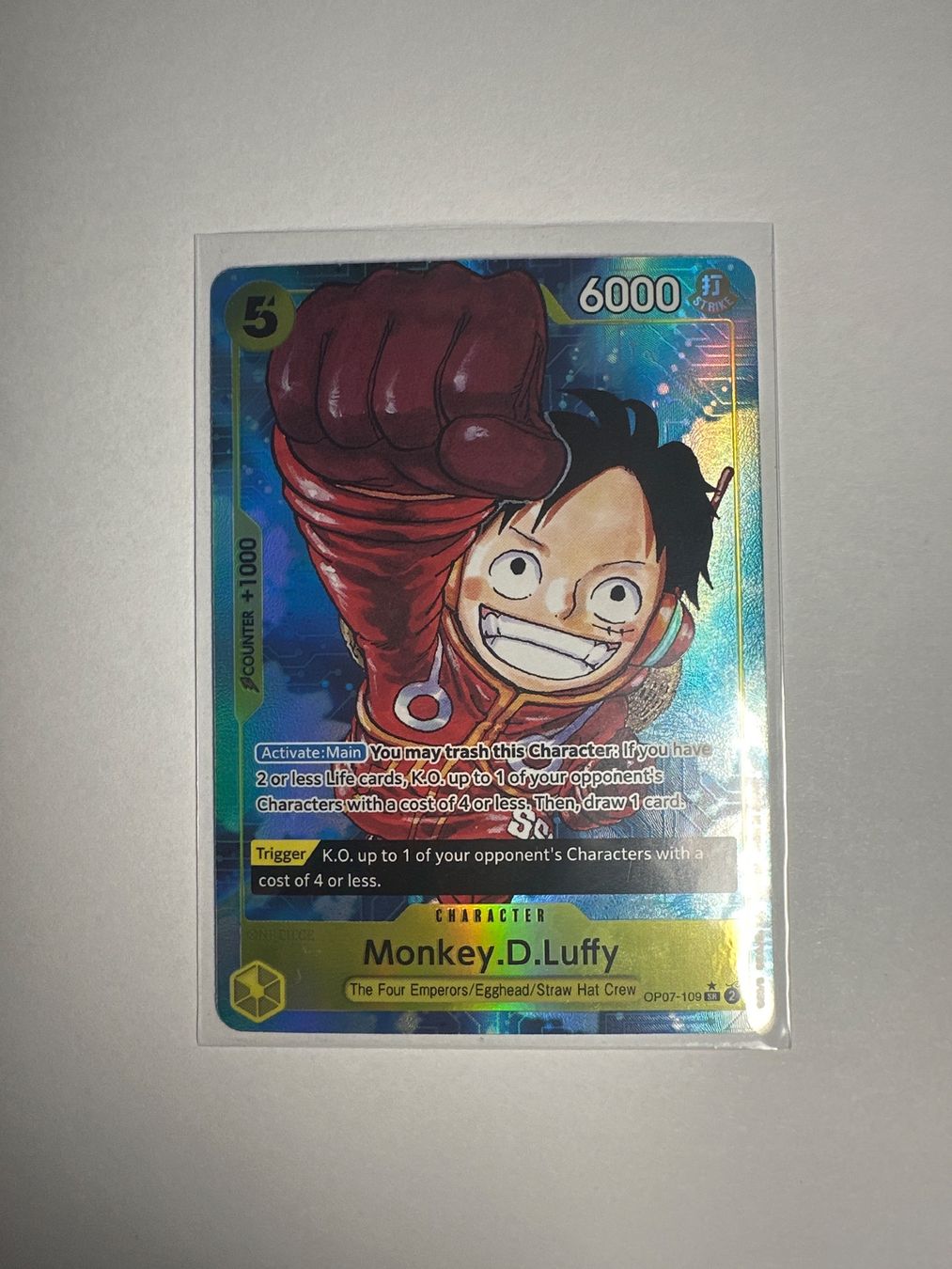 Bandai Sammelbilder & Trading cards: One Piece Monkey.D.Luffy (OP07-109) – Gebraucht aus Aesch BL von LeekTCG