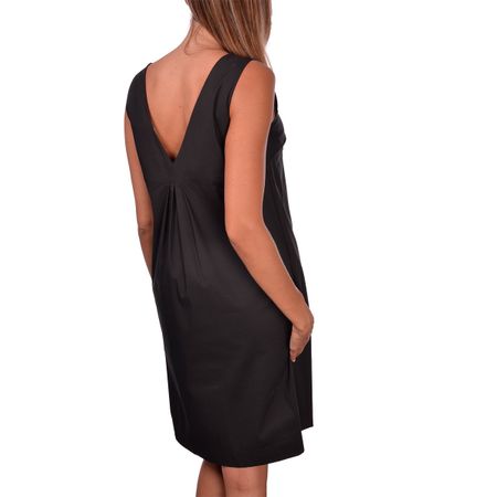 Gran Sasso kurzes Kleid ohne Arm V Rücken BW schwarz Gr 34