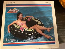 Aufblasbarer Vintage INTEX River Rat Schwimmring 122cm OVP