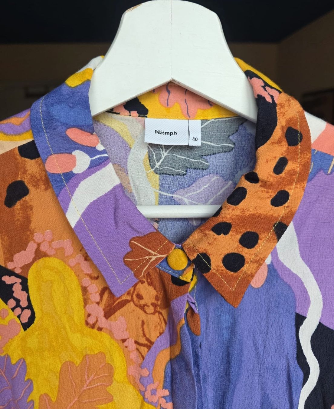 Vestiti: Nümph Kleid Bunt - Eichhörnchen & Wald Muster - Gr. 40 – Usato da Zürich venduto da ric0404