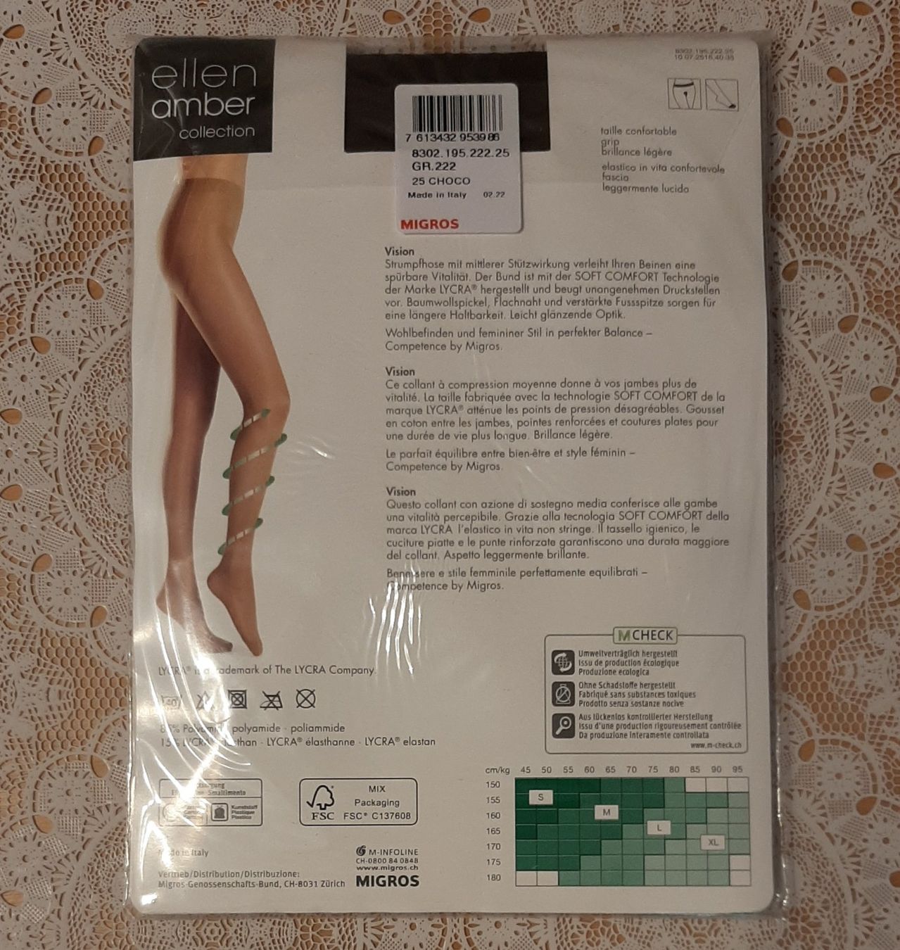 Ellen Amber Strümpfe & Strumpfhosen: Ellen Amber Vision Competence Strumpfhose 40den Gr.M Choco – Neu und originalverpackt aus Amriswil von Celini3 1