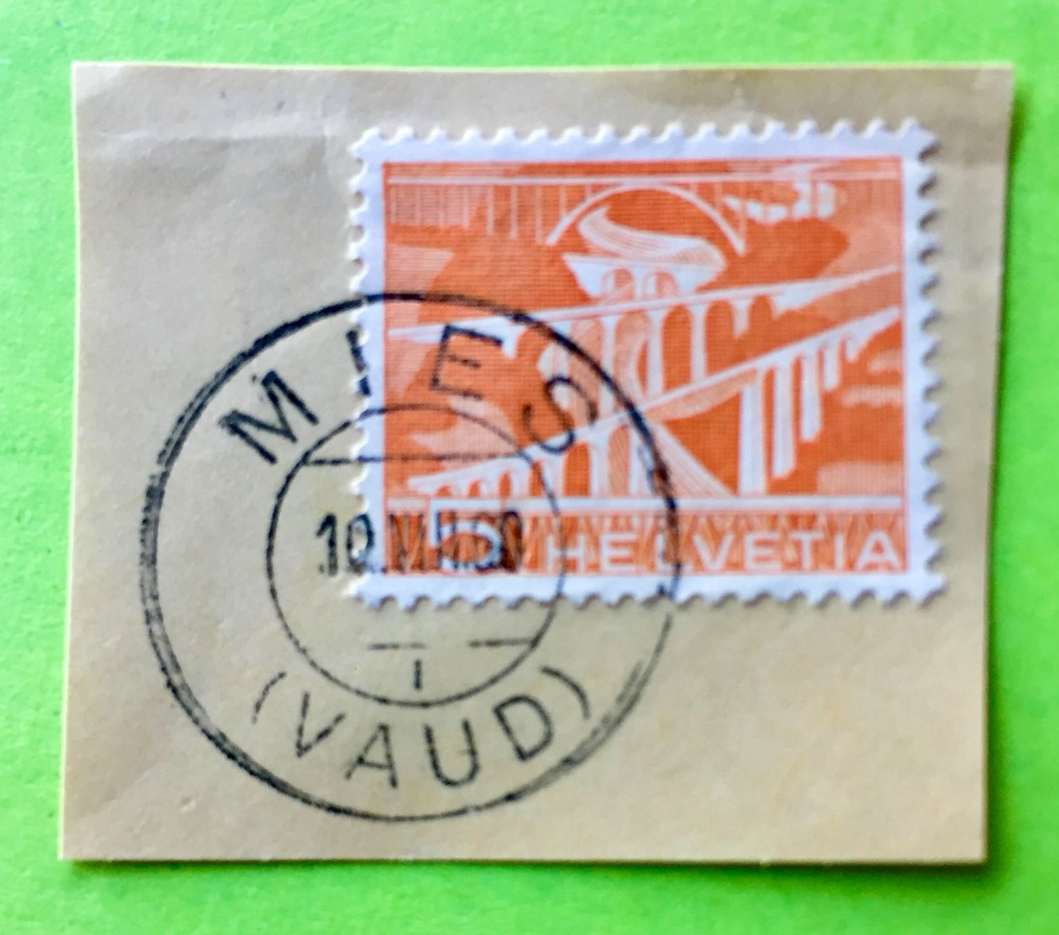 Tutti i francobolli: Nr.298  Technik und Landschaft 1949 mit Stempelt Mies – Usato da Aarau venduto da Billa007