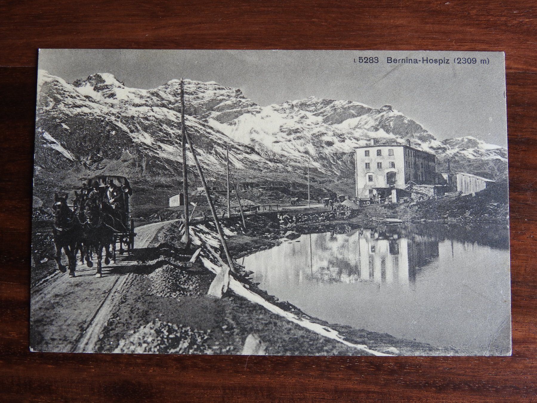 Cartoline postali: Bernina Hospiz mit Kutsch ! – Usato da Rain venduto da 999-800-K