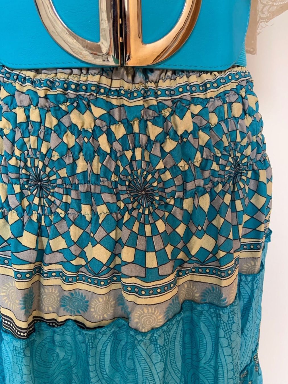 Gonne: Boho Maxirock / Midikleid aus Seide / Polyester – Nuovo (secondo la descrizione) da Sigriswil venduto da ck56 5