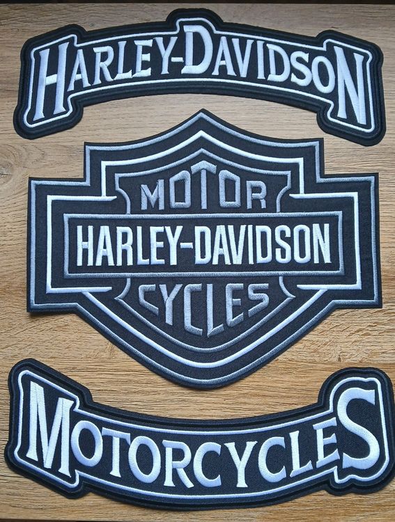 Harley-Davidson Toppe: Ecussons Harley-Davidson Motorcycles J106 – Nuovo e nell'imballaggio originale da Allens venduto da MADE.IN.ROCK.N.ROLL 2