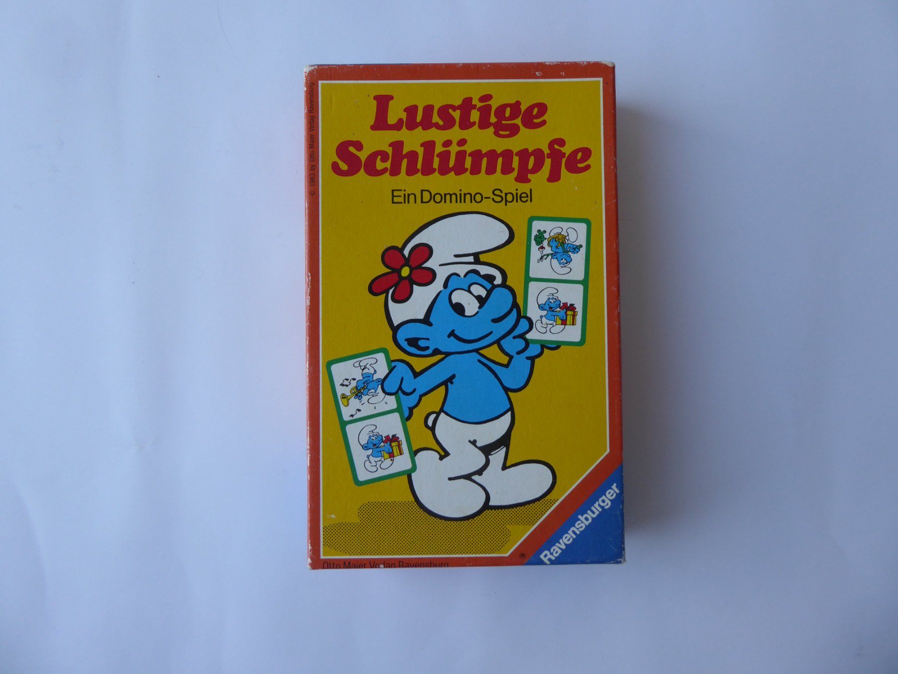 Ravensburger Giochi: Lustiges Domino Schlümpfe, Ravensburger, 1983 – Usato da Turbenthal venduto da Panau