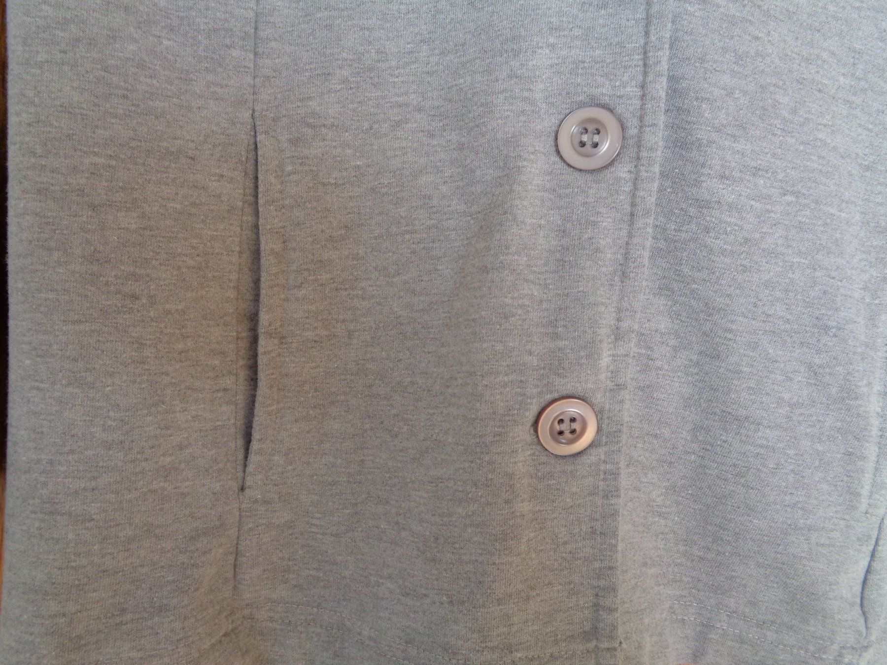 Giacche: Shirtjacke mit V-Ausschnitt, grau, Baumw./Polyester, Gr. 38 – Usato da Wiesendangen venduto da Gullfoss 3