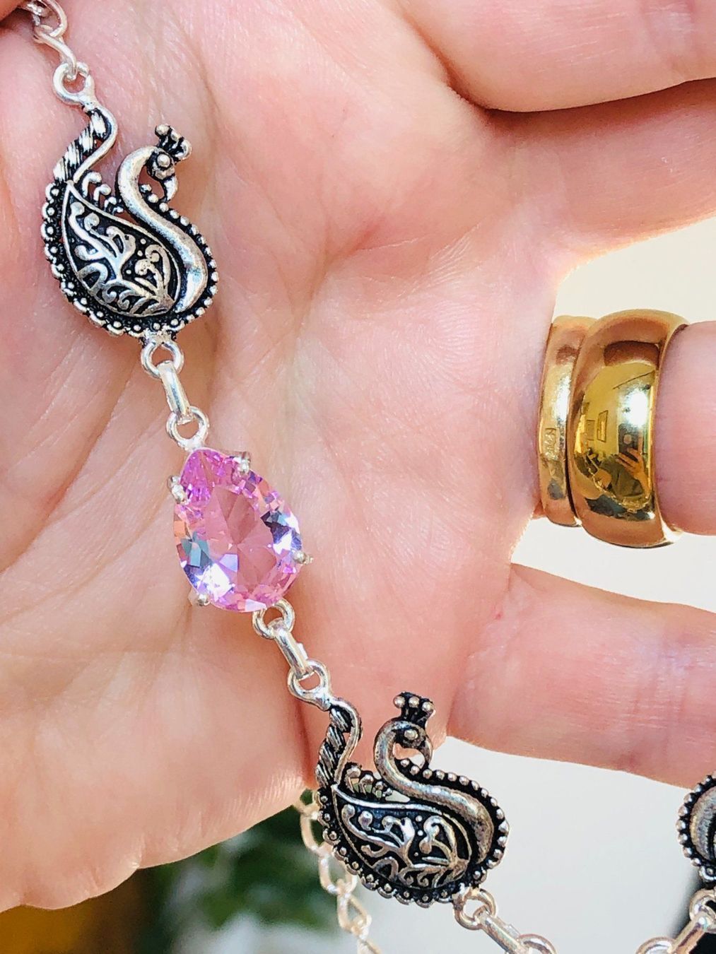 Catenine: Pink Kunzite Ethnic Handmade necklace – Nuovo e nell'imballaggio originale da Genève venduto da AGBERG 6