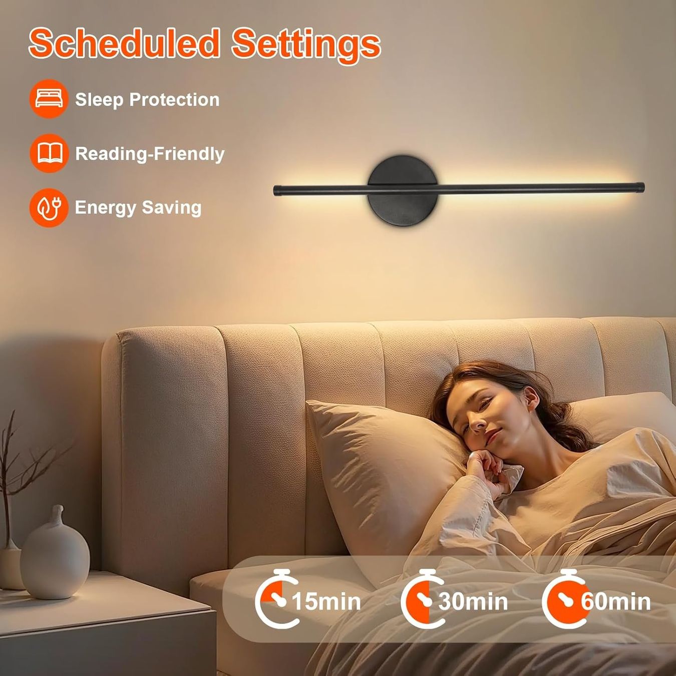 Lampen: LED Wandlampe Akku 2er Set dimmbar schwarz – Neu und originalverpackt aus Dietikon von Abverkauf10 2
