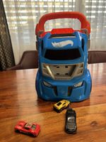 Hot Wheels Rennbahn und Auto Tragebox mit 3 Autos